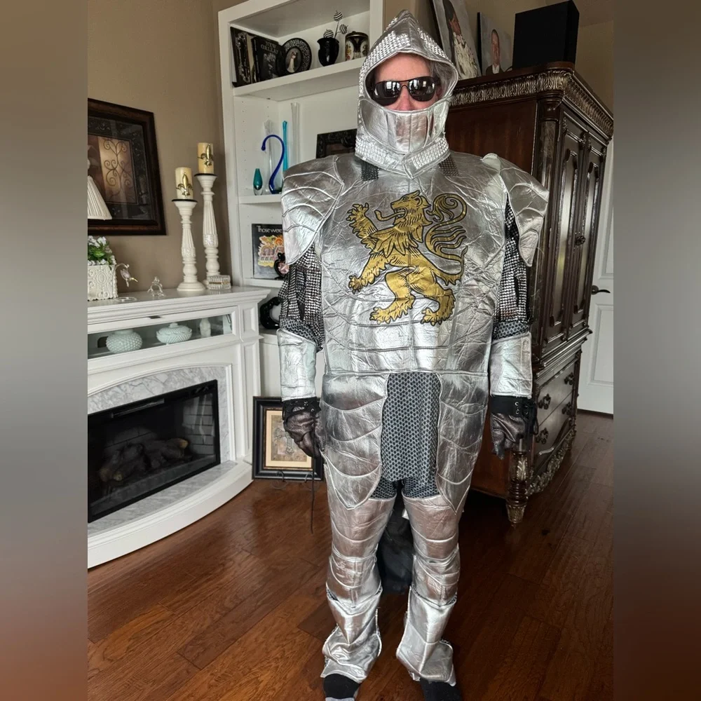 Spirit Silver Knight Costume Men’s size XXL - Picture 2 of 16